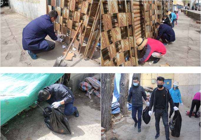 中共青海省第三建筑工程有限公司支部委員會(huì)開展“黨旗領(lǐng)航，愛衛(wèi)同行”主題黨日活動(dòng)